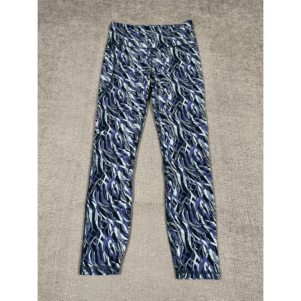 Under Armour Leggings Women Small Printed No-Slip Waistband Ankle 1365338